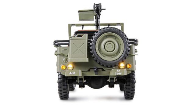 Amewi Jeep Willys MB Scale Crawler 4WD 1:14 RTR grün RC Spielzeug RC Auto