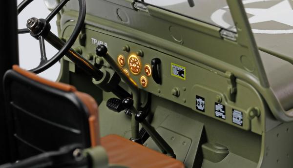 Amewi Jeep Willys MB Scale Crawler 4WD 1:14 RTR grün RC Spielzeug RC Auto