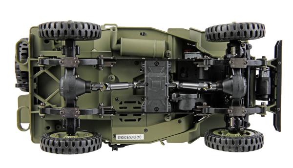 Amewi Jeep Willys MB Scale Crawler 4WD 1:14 RTR grün RC Spielzeug RC Auto