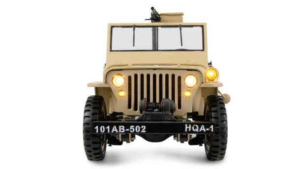 Amewi Jeep Willys MB Scale Crawler 4WD 1:14 RTR sand RC Spielzeug RC Auto
