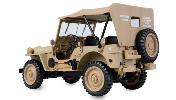 Amewi Jeep Willys MB Scale Crawler 4WD 1:14 RTR sand RC Spielzeug RC Auto