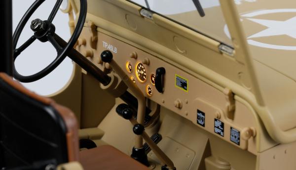 Amewi Jeep Willys MB Scale Crawler 4WD 1:14 RTR sand RC Spielzeug RC Auto