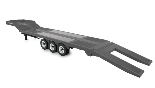 Amewi Tieflader-Sattelauflieger Dreiachser für Scania 1:18 silber Anhänger