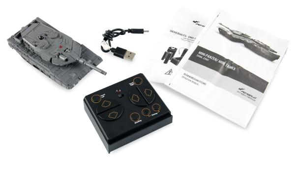 Amewi Leopard II Mini-Panzer mit IR-Battle-Funktion 1:72 RTR RC Militärfahrzeug