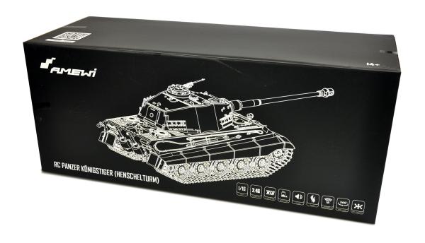 Amewi Königstiger Henschelturm 1:16 Advanced Line IR/BB RC Militärfahrzeug RC Panzer