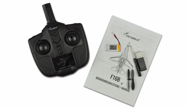 Amewi F16B Flugzeug mit Gyro 2-Kanal 290mm RTF RC Flugzeug RC Modell