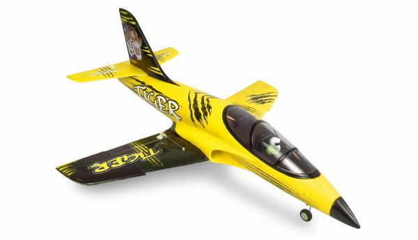 Amewi AMXFlight Tiger S Jet 55mm EDF PNP gelb RC Flugzeug RC Modell