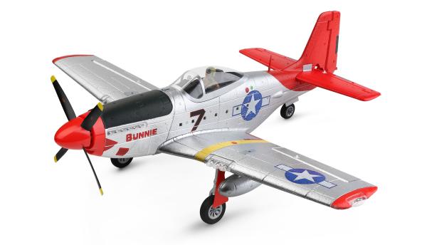 Amewi AMXFlight P51 4-Kanal 3D/6G RTF RC Flugzeug RC Modell Militär