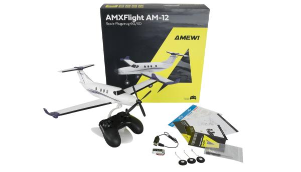 Amewi AMXFlight AM-12 450mm 6G/3D 6-Kanal RTF RC Flugzeug RC Modell