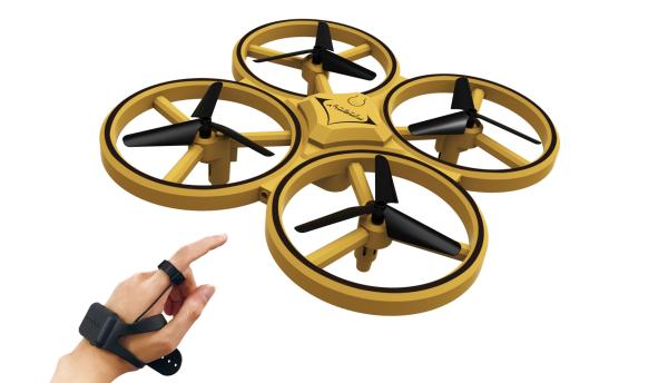 Amewi GC UFO mit Gestensteuerung RTF gelb RC Drohne Multikopter