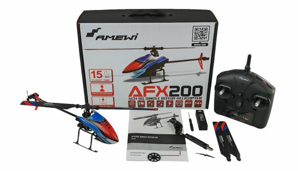 Amewi AFX200 Single-Rotor-Helikopter 4-Kanal 6G RTF RC Hubschrauber RC Modell