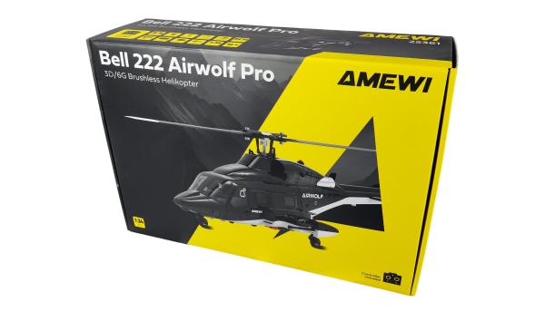 Amewi Bell 222 Airwolf Pro Helikopter 6-Kanal 3D/6G RTF RC Hubschrauber Modell