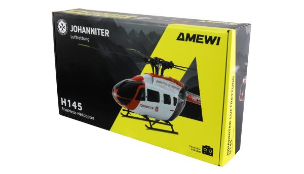 Amewi Johanniter H145 Helikopter Brushless 6-Kanal 6G RTF RC Hubschrauber Modell