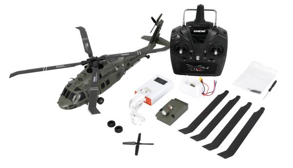Amewi UH60 Black Hawk Marine CP Helikopter 6G/3D RTF RC Hubschrauber Modell