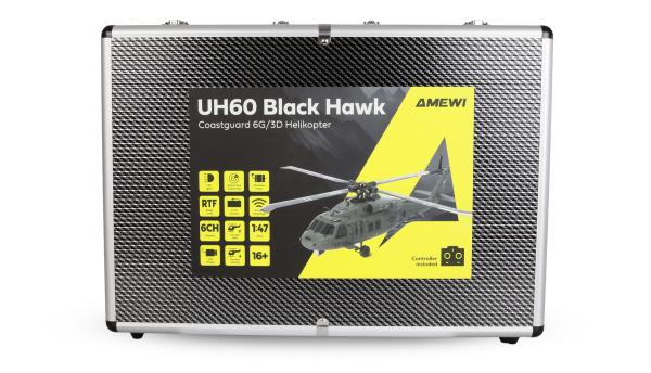 Amewi UH60 Black Hawk Marine CP Helikopter 6G/3D RTF RC Hubschrauber Modell
