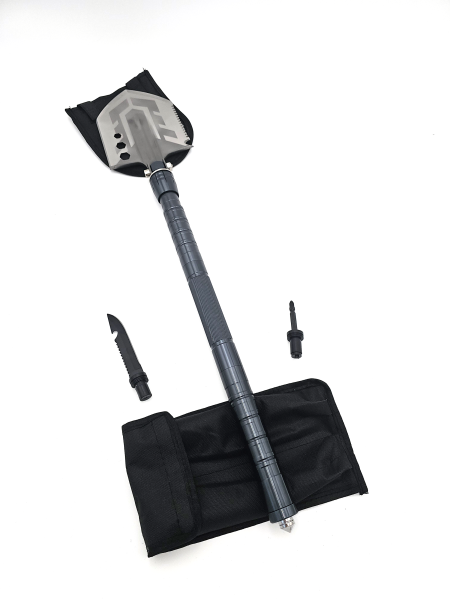 16-in-1 Militär Klappschaufel 68cm Survival Outdoor Multitool Spaten Camping