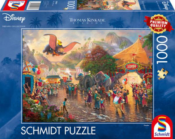 Schmidt Spiele Disney, Dumbo - 1000 Teile Puzzle (Thomas Kinkade)