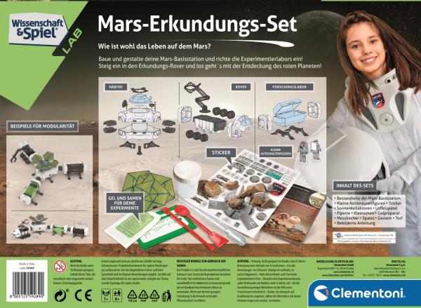 Clementoni 59289 – Mars-Erkundungs-Set Erkundungs-Spiel