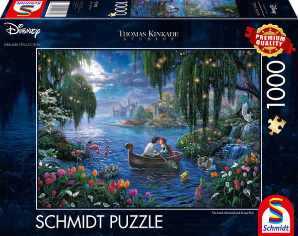 Schmidt Spiele Thomas Kinkade - The little Mermaid and Prince Eric - Puzzle 1000 Teile