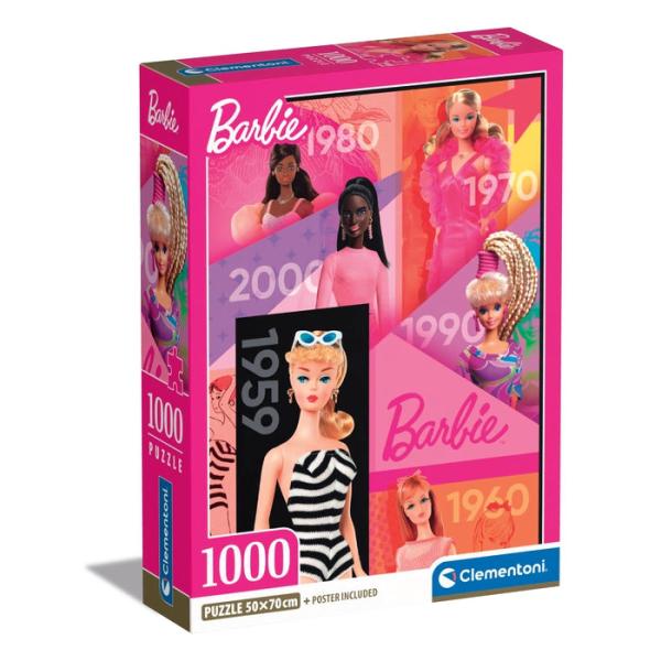 Clementoni 1000 Teile Puzzle Barbie 60 Years - Barbie