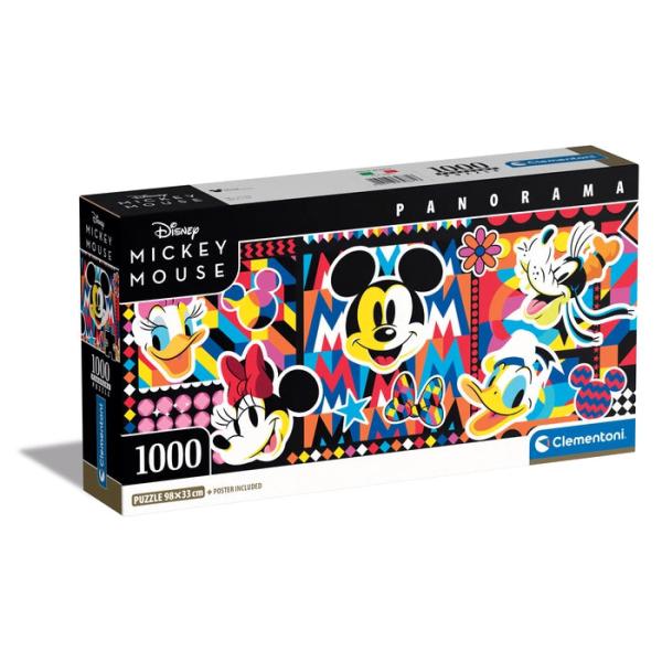 Clementoni 1000 Teile Puzzle Disney Panorama Collection Compact - Disney Classic