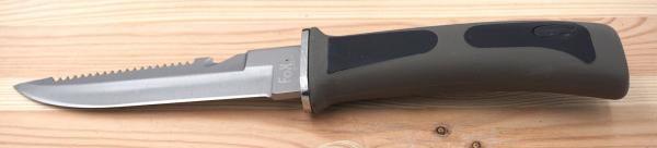 Outdoor Tauchermesser 3Cr13 Stahl Wellenschliff Gurtschneider Beinmesser Arm