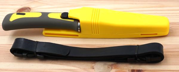 Outdoor Tauchermesser 3Cr13 Stahl Wellenschliff Gurtschneider Beinmesser Arm