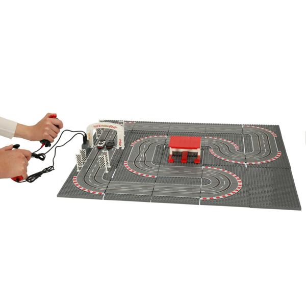 Autorennbahn Baustein Kompatibel 1:87 Slotcar Rennbahn Kinder Spielzeug Geschenk