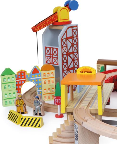 Small Foot Holzeisenbahn Hafen Kinder Spielzeug
