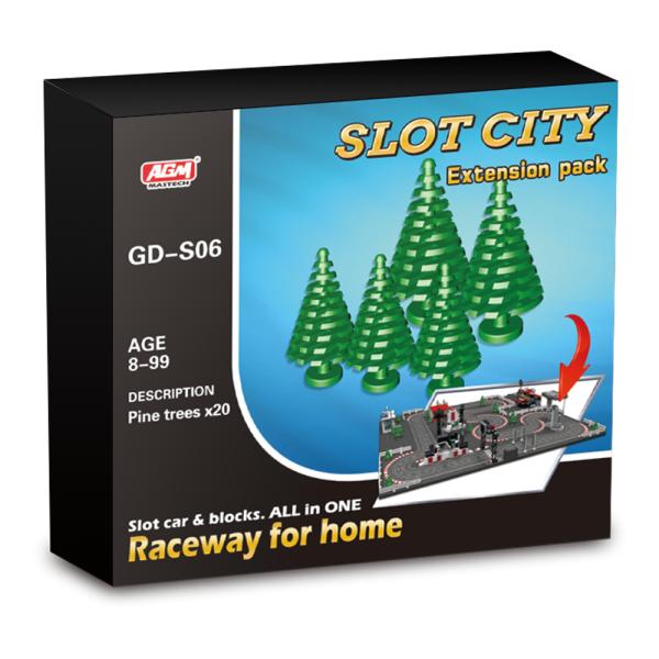AGM Top Racer Slot City Baum Set Maßstab 1:87
