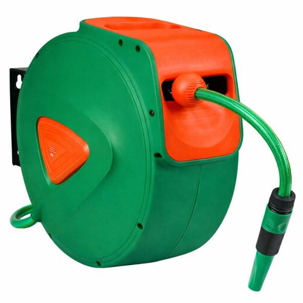 Automatischer Gartenschlauchaufroller Wand Schlauchbox Schlauchtrommel 2 Längen