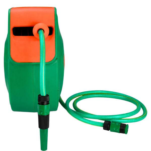 Automatischer Gartenschlauchaufroller Wand Schlauchbox Schlauchtrommel 2 Längen