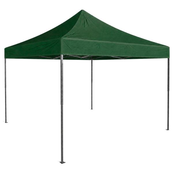 Profi Faltpavillon 3x3m STAHLGESTELL Wasserdicht 420D Expresszelt grün