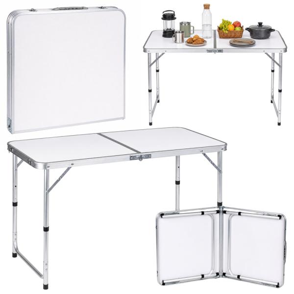 Campingtisch Aluminium Klapptisch höhenverstellbar Koffertisch Falttisch Outdoor