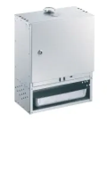 Peetz Räucherofen Smoker verzinkt Räucherschrank Fisch Fleisch Tür 50x39x28cm