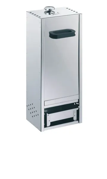 Peetz Edelstahl Räucherofen Räucherschrank Fisch Fleisch 65x26x21cm Schieber