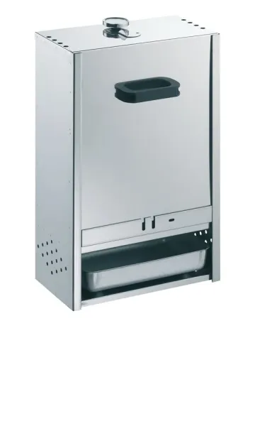 Peetz Edelstahl Räucherofen Räucherschrank Fisch Fleisch 60x39x28cm Schieber