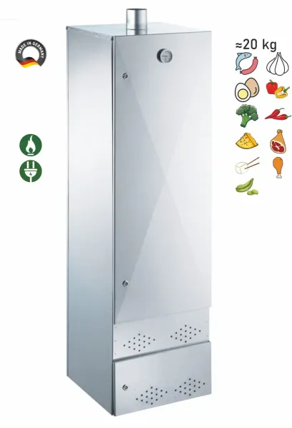 Peetz Kalträucherschrank verzinkt Räucherofen Räucherschrank 170x50x50cm Profi
