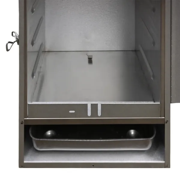 Peetz isolierter Räucherofen Edelstahl Räucherschrank 85x39x28cm Fleisch Fisch 