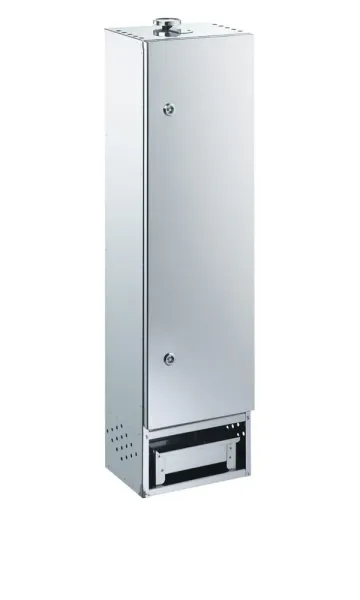 Peetz Edelstahl Räucherofen doppelwandig Schrank Fisch Fleisch 100x26x21cm Tür