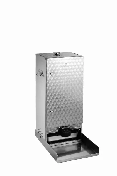 Peetz Edelstahl Räucherofen doppelwandig Schrank marmoriert 85x39x28cm Tür