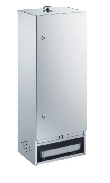 Peetz Edelstahl Räucherofen doppelwandig Schrank Fisch Fleisch 100x39x28cm Tür