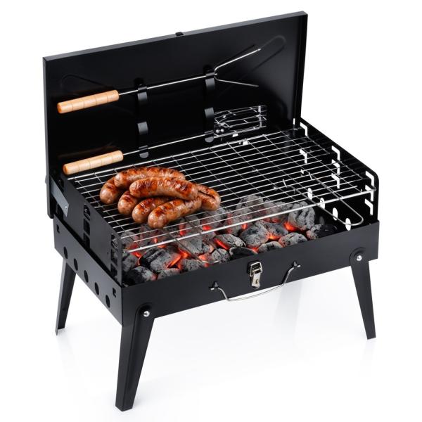 Grill Koffergrill Holzkohlegrill Klappgrill Campinggrill BBQ Zubehör Angeln
