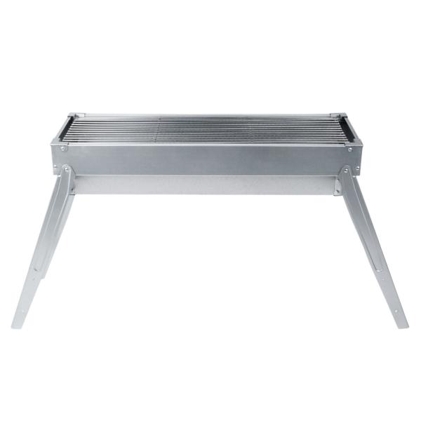 Edelstahl Grill Holzkohle Klappgrill Campinggrill Schaschlik Handschuhe 54x20cm