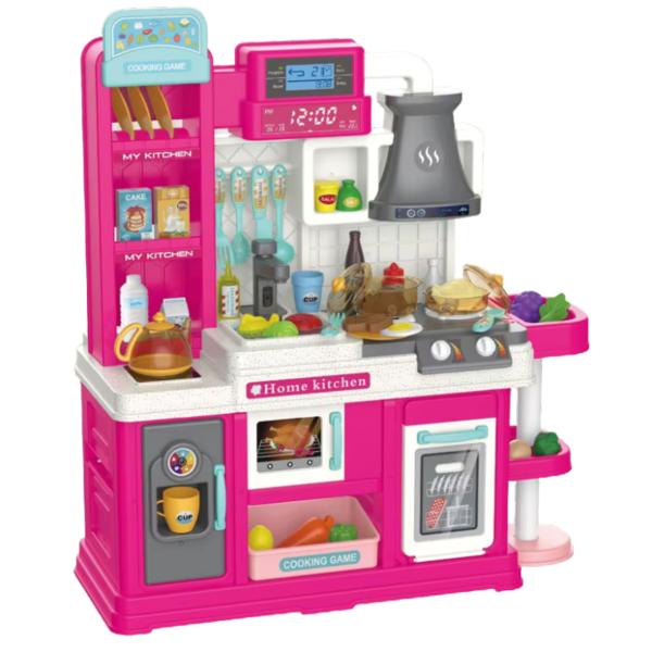 Lean Kinderküche Wasserkreislauf Rosa 64 Stück Dampf  Spielset Küche