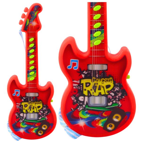Lean E-Gitarre für Kindermelodien Solmization Range Rot 29cm Instrument 