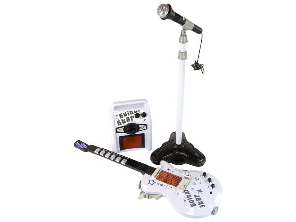 Lean E-Gitarren-Set mit Mikrofon für Kinder Instrument