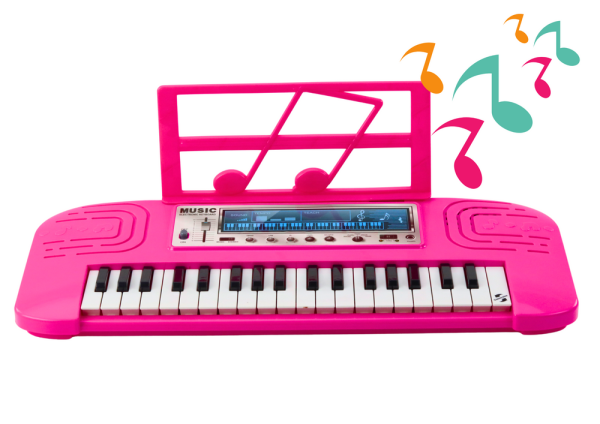 Lean E-Piano für Kinder, 36 Melodien, Pink Instrument 