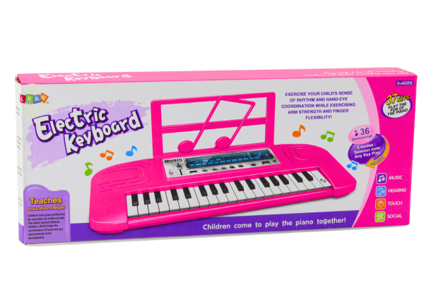 Lean E-Piano für Kinder, 36 Melodien, Pink Instrument 