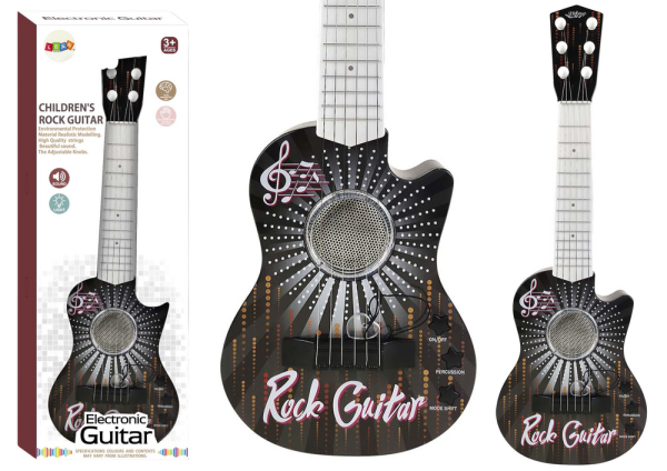 Lean Elektrische Spielzeuggitarre, Lichter, Geräusche, Würfel Instrument  für Kinder